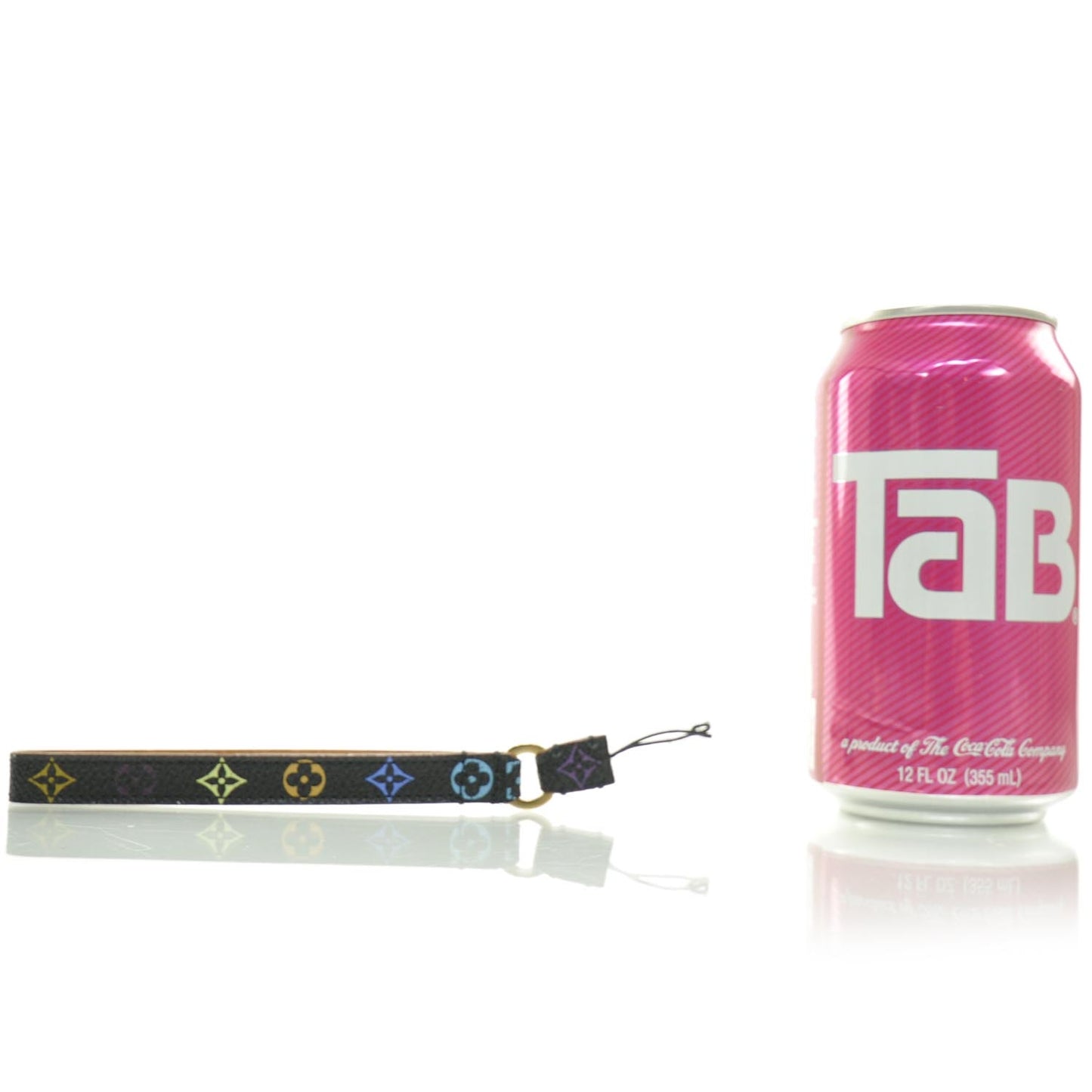 Monogram Multicolor Phone Strap Black