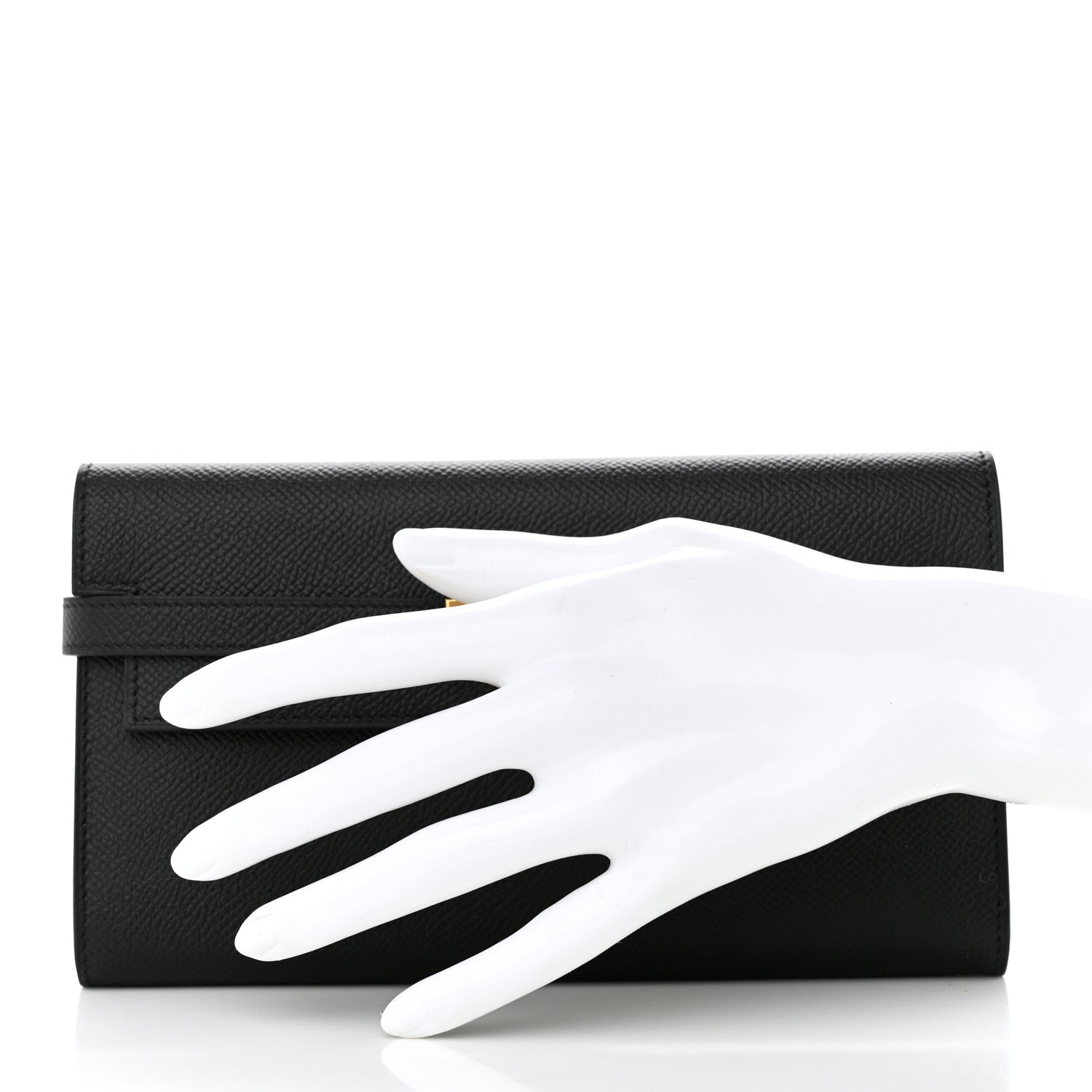 Hermes Epsom Kelly Longue Wallet Black 2 of 9