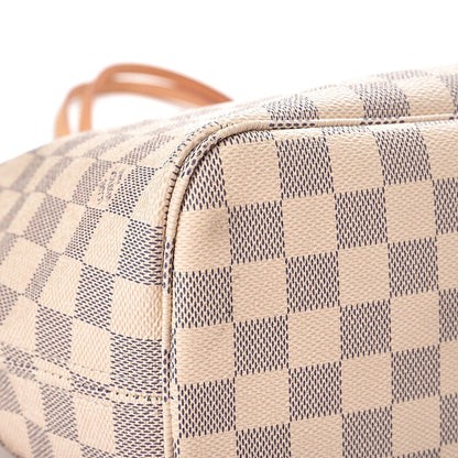 Louis Vuitton Damier Azur Neo Neverfull MM Rose Ballerine 9 of 11