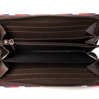 Gucci GG Supreme Monogram Courrier Embroidered UFO Zip Around Wallet 5 of 10