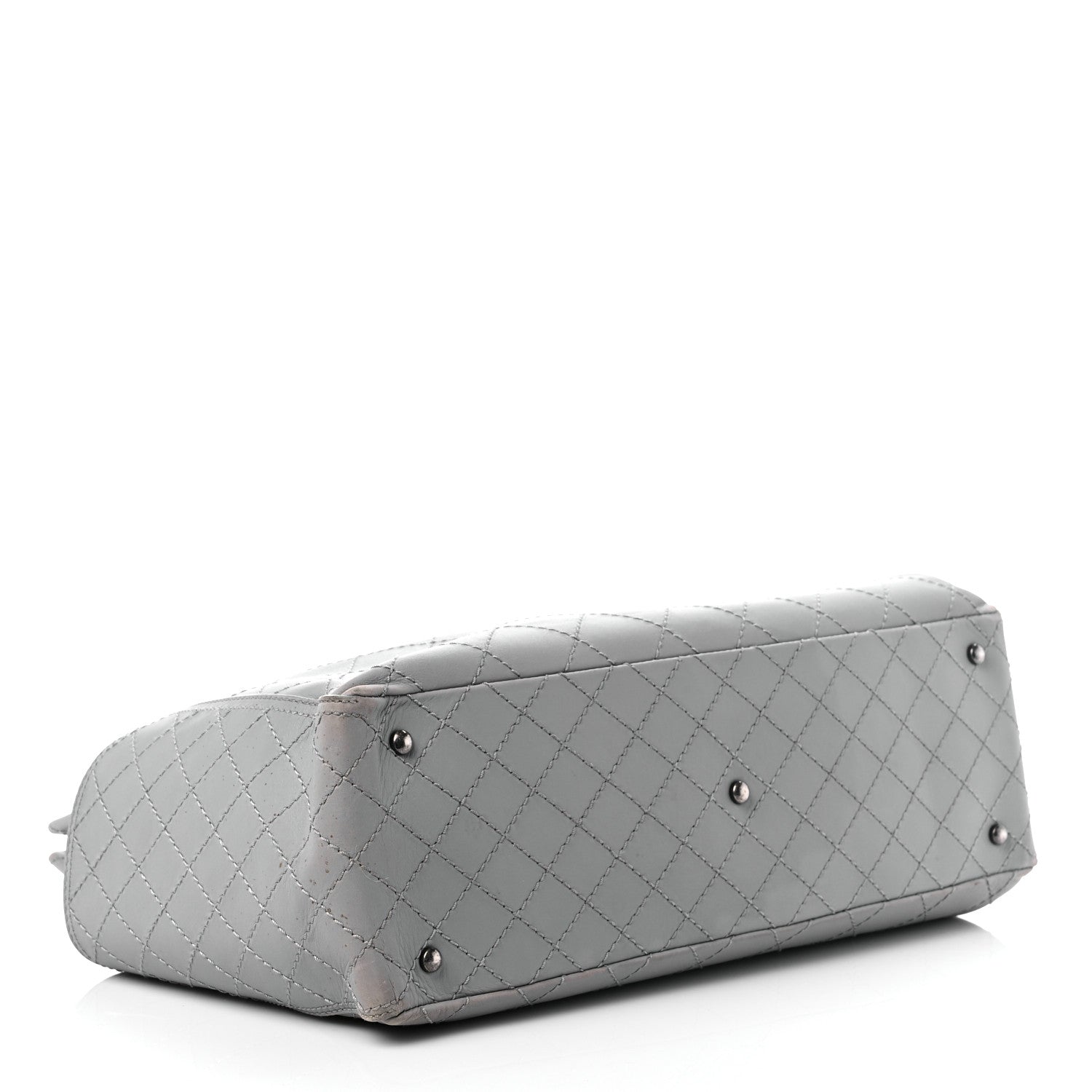 Chanel Grained Calfskin Small CC Pocket Tote Grey 4 of 18