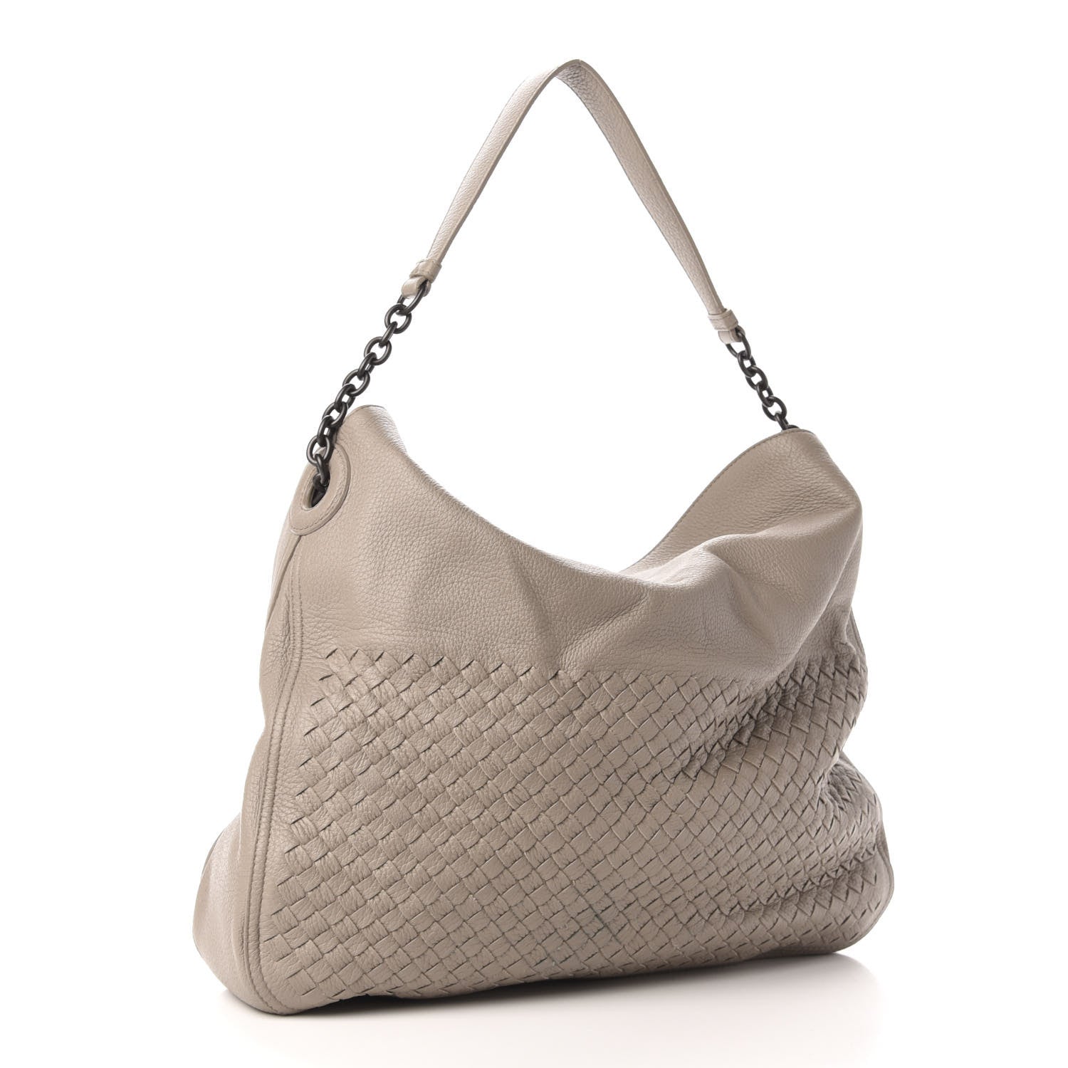 Bottega Veneta Cervo Intrecciato Flap Top Hobo Almond 3 of 9