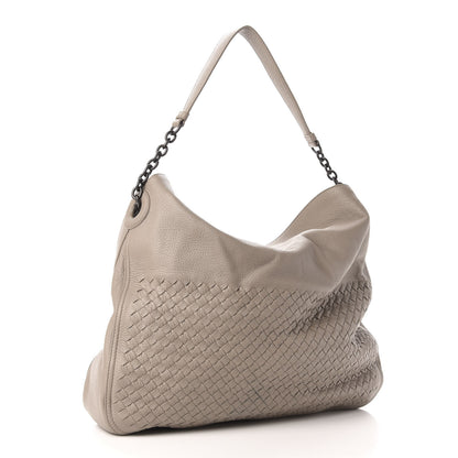 Bottega Veneta Cervo Intrecciato Flap Top Hobo Almond 3 of 9