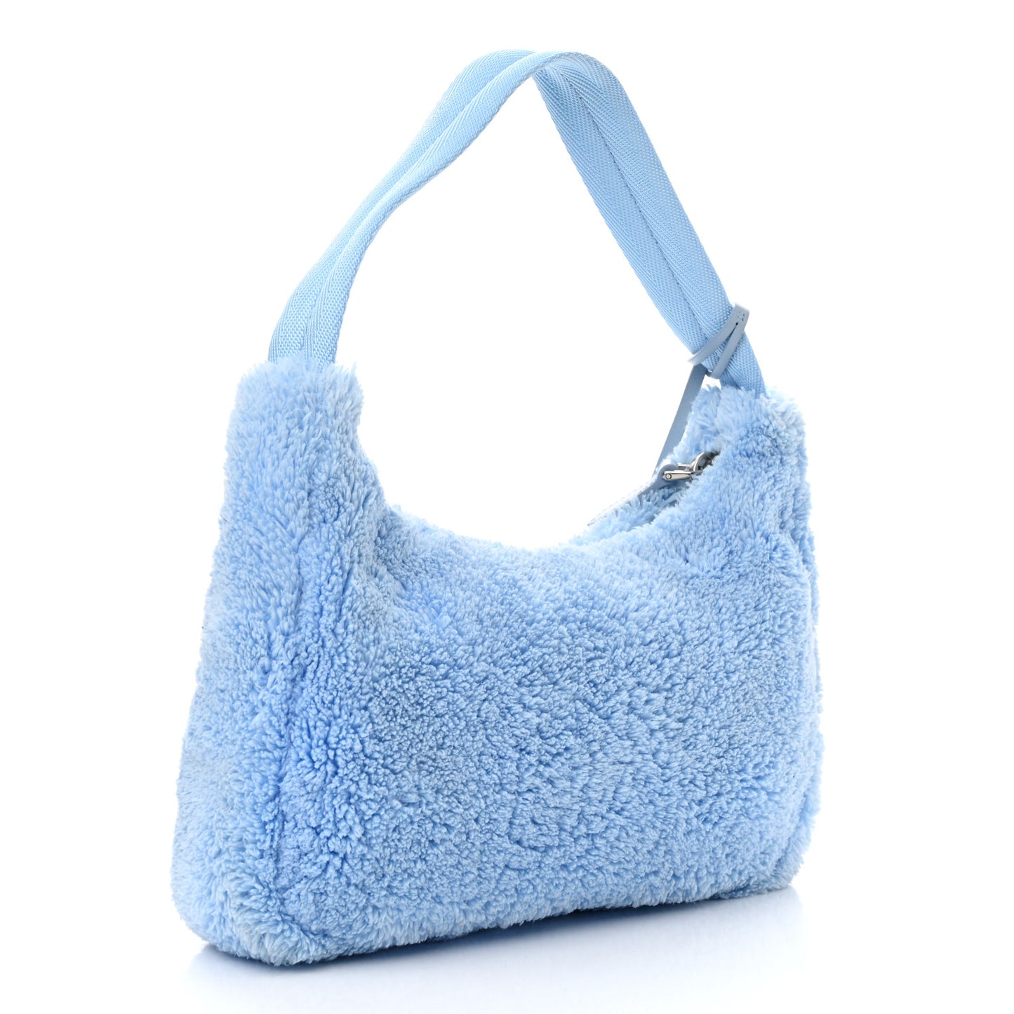 Terry Cloth Mini Re-Edition 2000 Bag Celeste Black