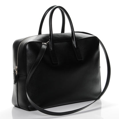 Saint Laurent Grain de Poudre Classic Museum Large Briefcase Black 3 of 6