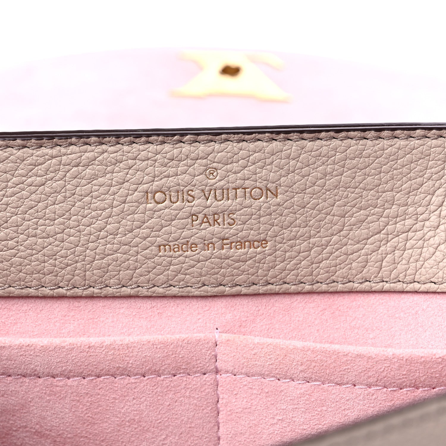 Louis Vuitton Soft Calfskin Lockme Ever MM Greige 6 of 9
