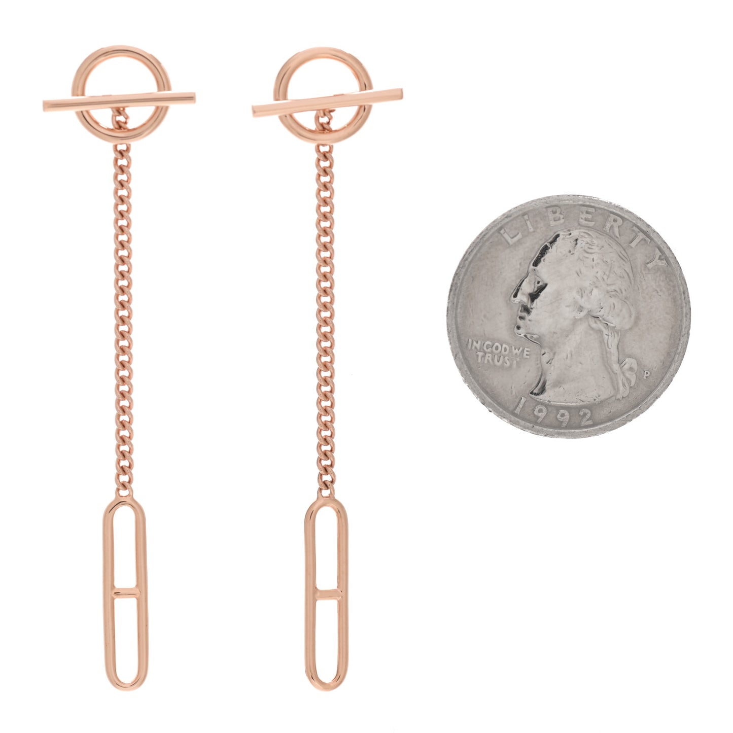 18K Rose Gold Echappee Earrings