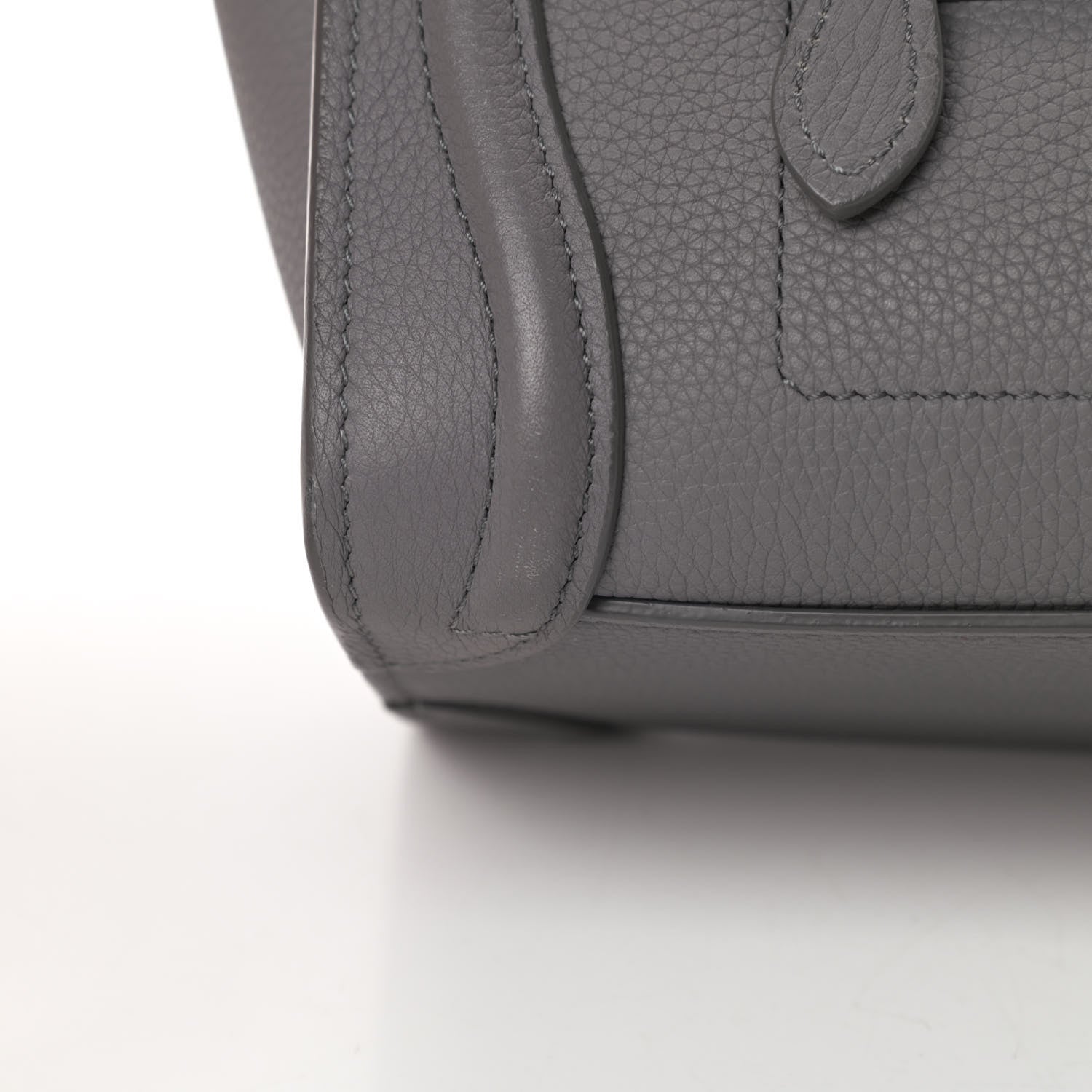Celine Baby Drummed Calfskin Nano Luggage Kohl 15 of 18