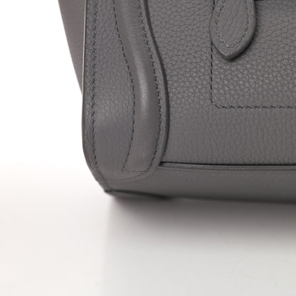 Celine Baby Drummed Calfskin Nano Luggage Kohl 15 of 18