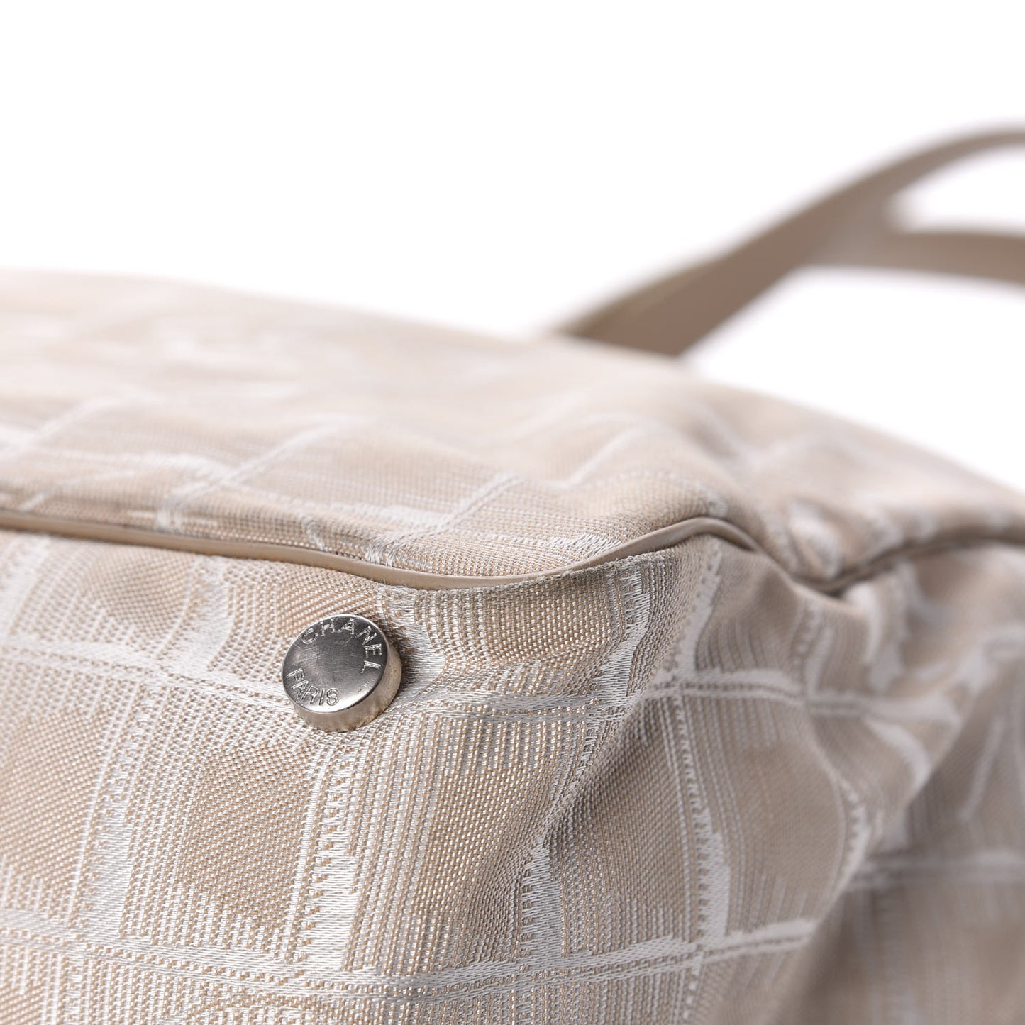 Nylon Medium Travel Tote Beige