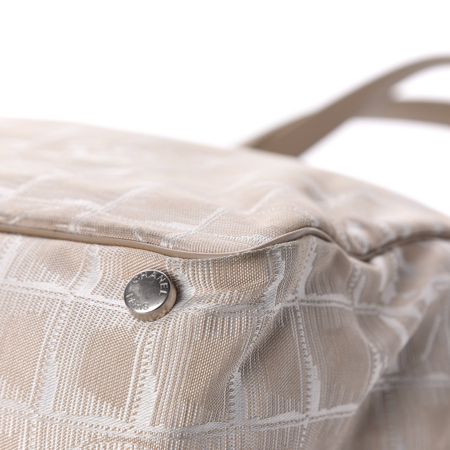 Chanel Nylon Medium Travel Tote Beige 14 of 16