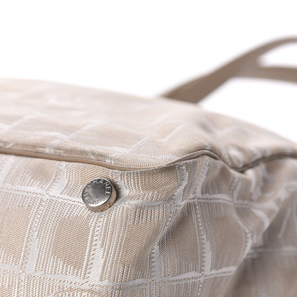 Chanel Nylon Medium Travel Tote Beige 14 of 16