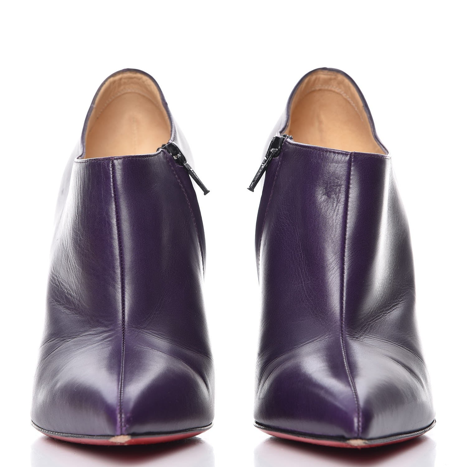 Christian Louboutin Calfskin Dahlia 100 Ankle Boots 38.5 Black 2 of 13