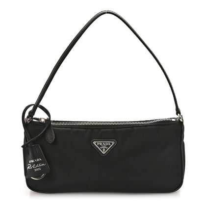 Prada Nylon Saffiano Mini Re-Edition 2005 Bag Black 1 of 10