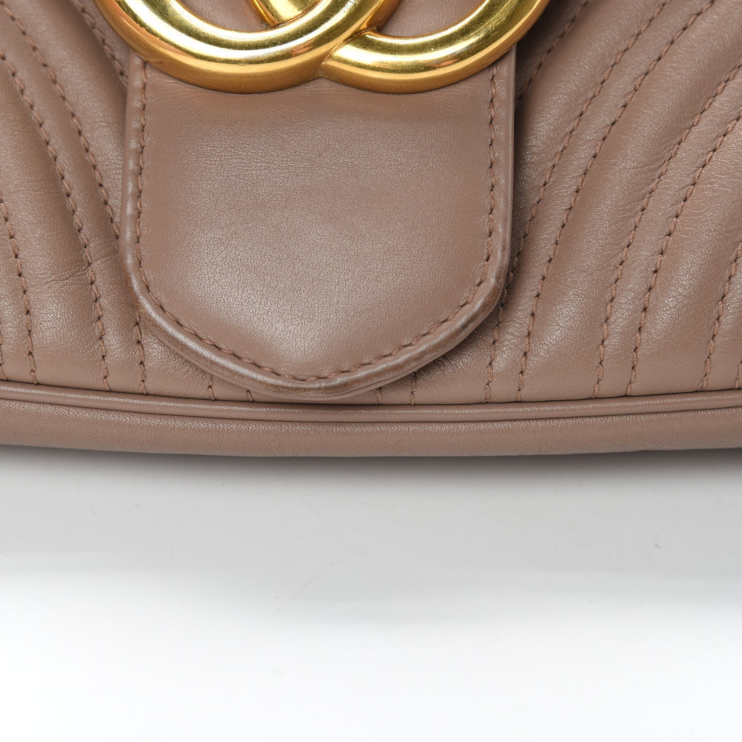 Gucci Calfskin Matelasse Medium GG Marmont Shoulder Bag Porcelain Rose 19 of 19