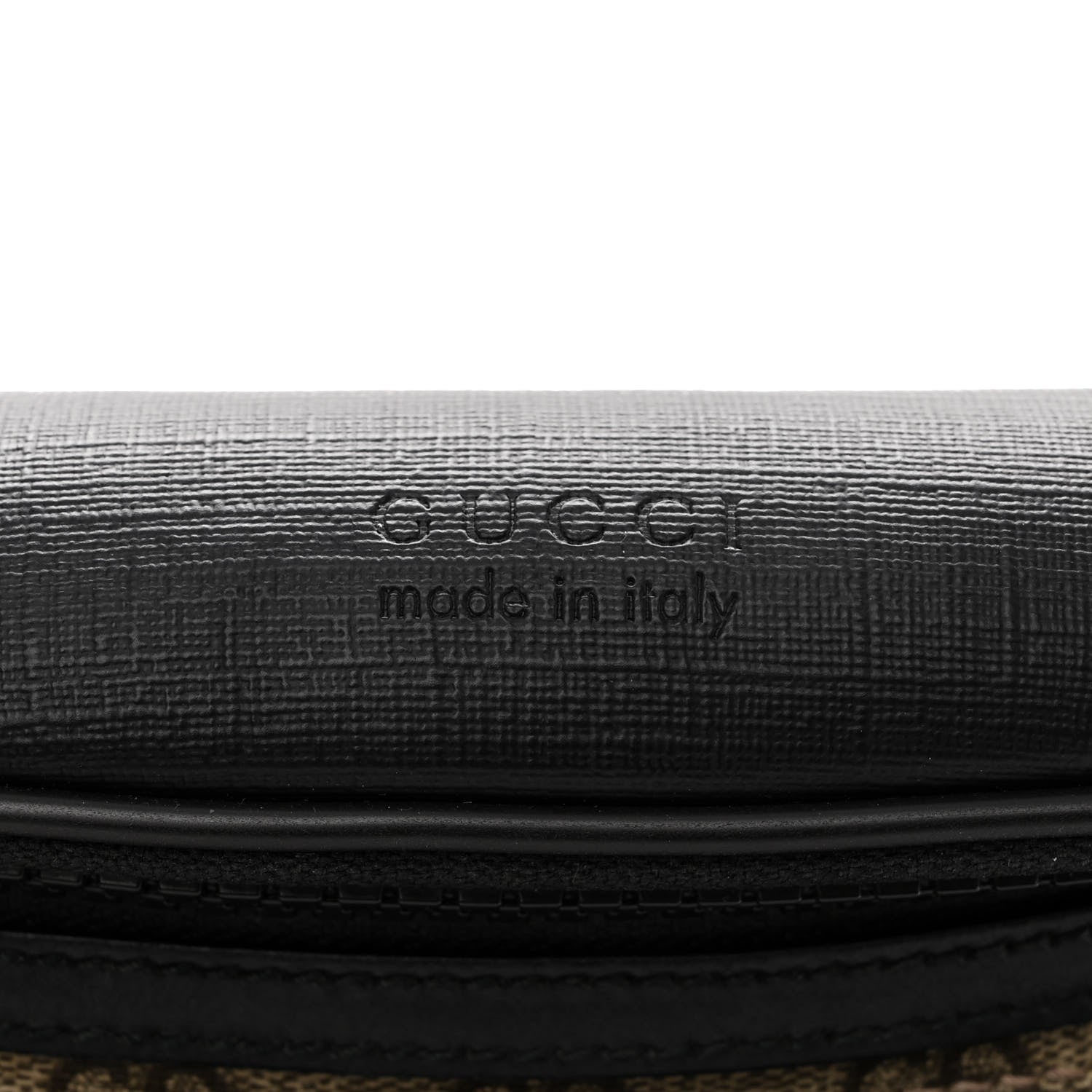 Gucci GG Supreme Monogram Belt Bag Black 8 of 11