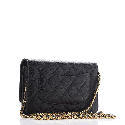 Chanel Caviar Quilted Wallet On Chain WOC Black 3 of 9