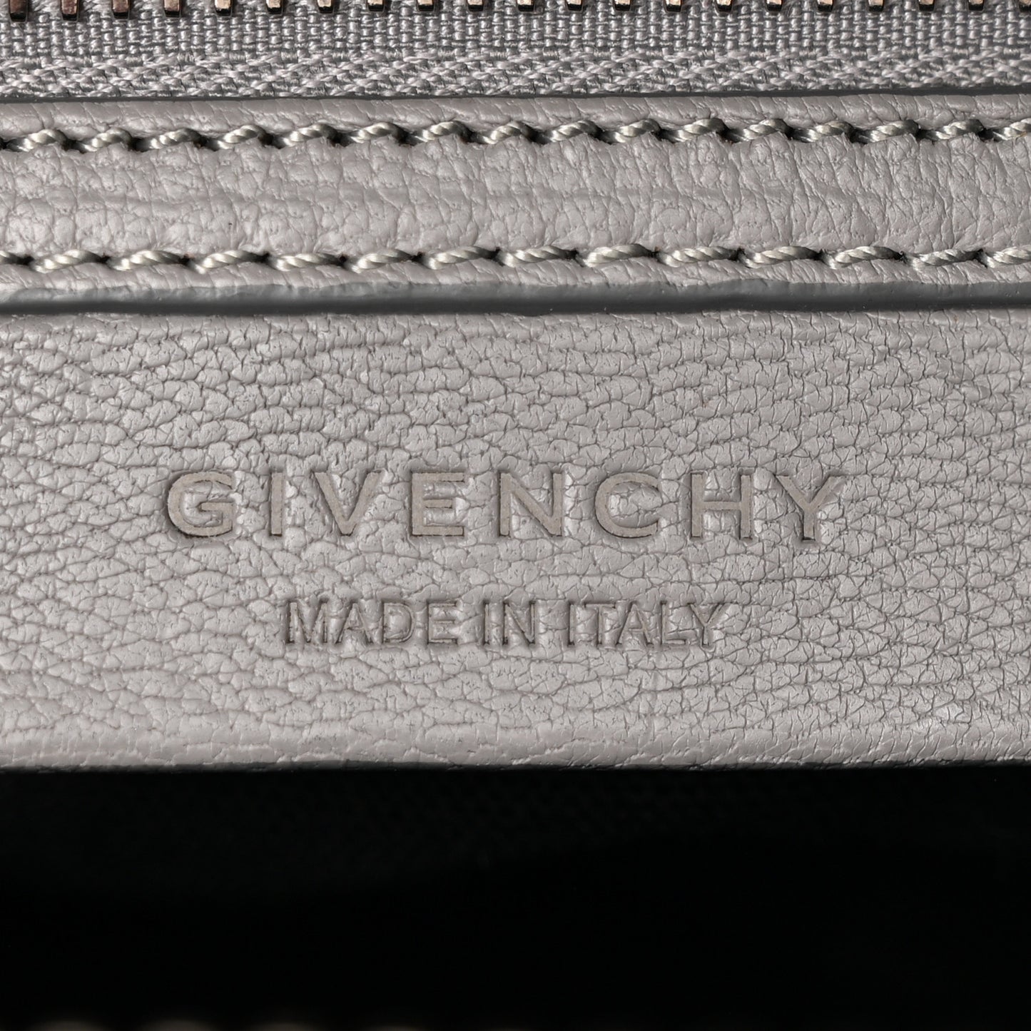 Sugar Goatskin Small Antigona Pearl Grey