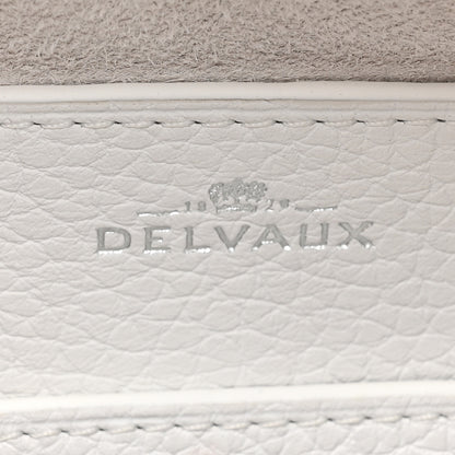 Delvaux Taurillon Soft Embroidered Mini Cool Box Satchel White Multicolor 6 of 12