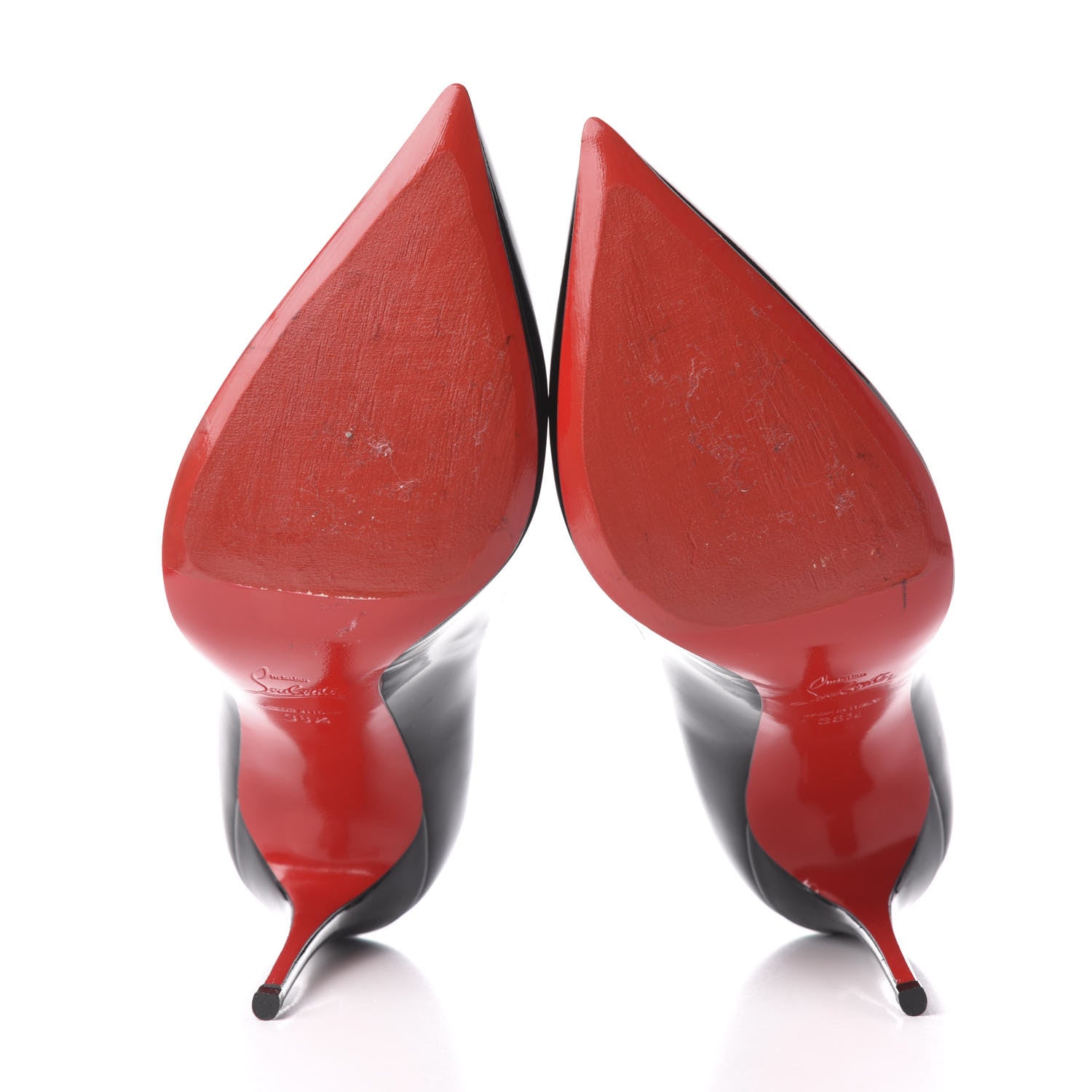Christian Louboutin Patent Pigalle Follies 100 Pumps 38.5 Black 5 of 9