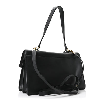 Prada Calfskin Medium Soft Sound Shoulder Bag Black 3 of 10
