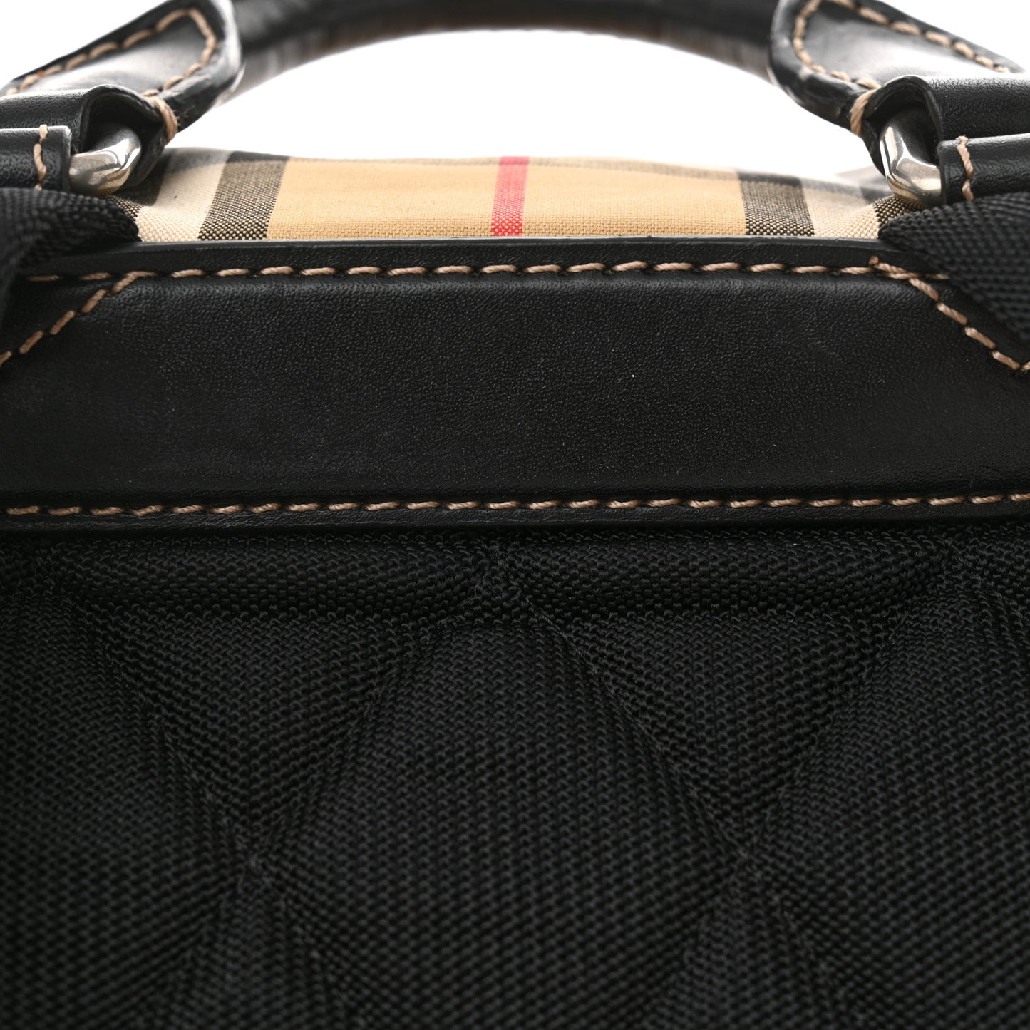 Nylon Vintage Check Medium Rucksack Backpack Antique Yellow