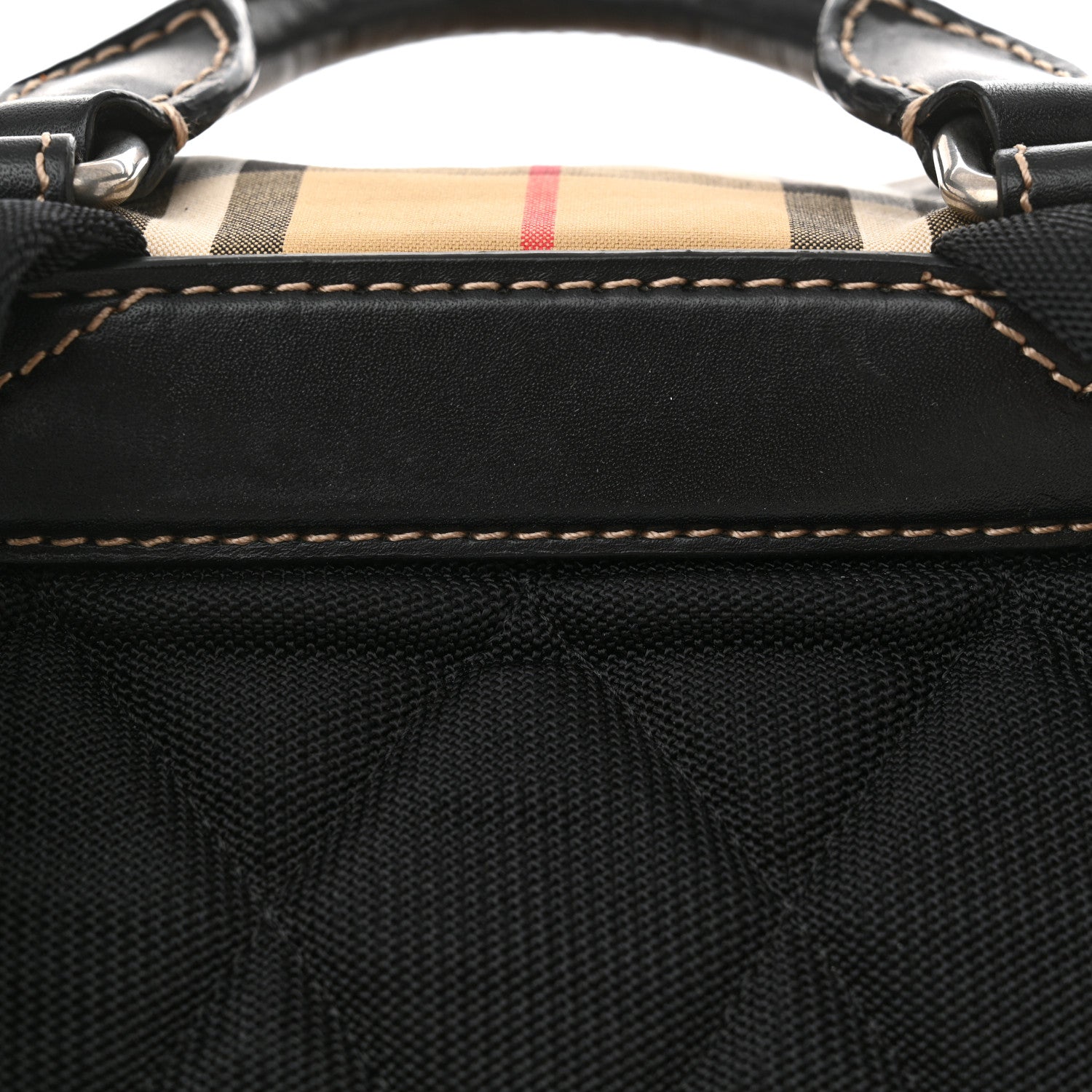 Burberry Nylon Vintage Check Medium Rucksack Backpack Antique Yellow 13 of 13