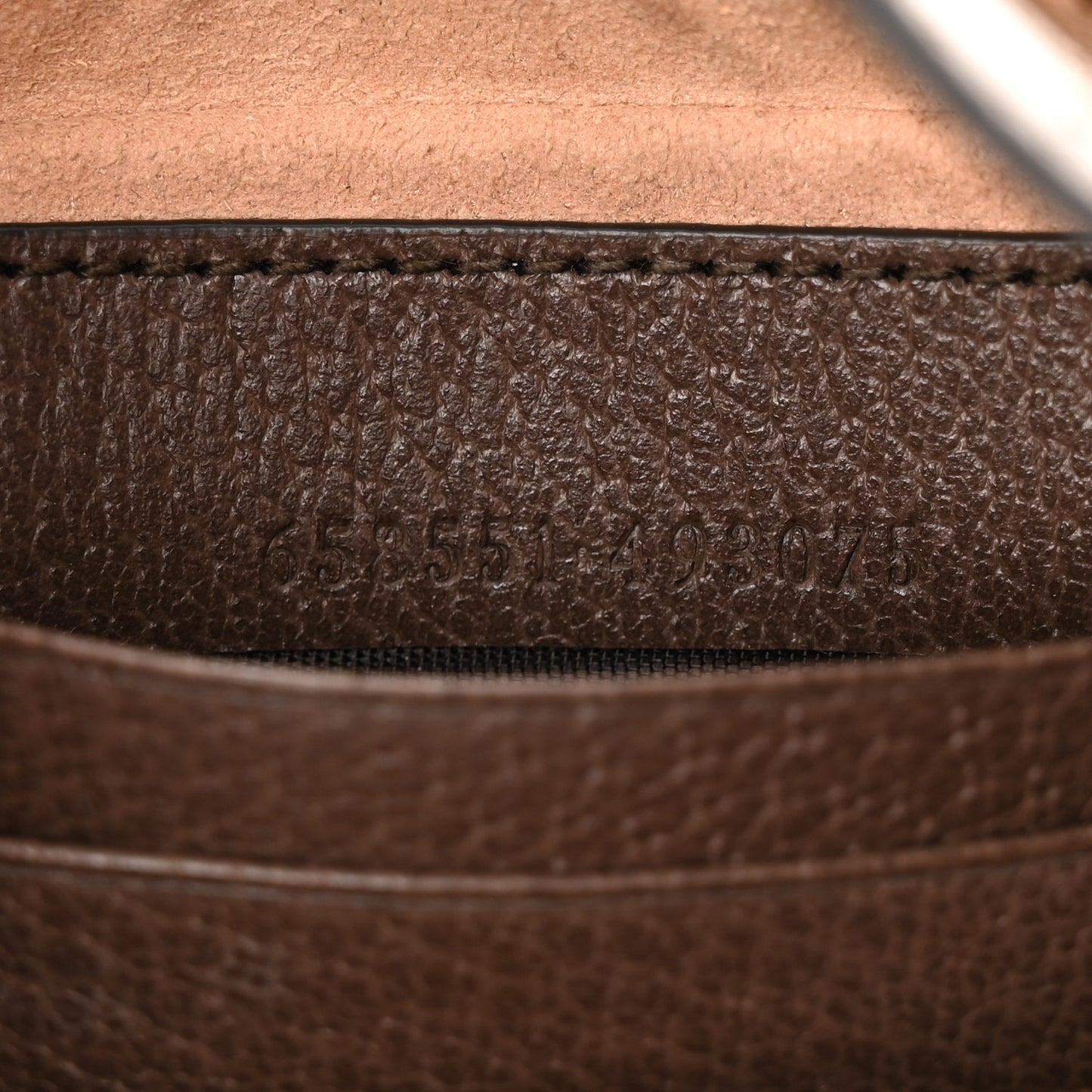 GG Supreme Monogram Textured Calfskin Web Mini Ophidia Half Moon Hobo Beige Ebony New Acero