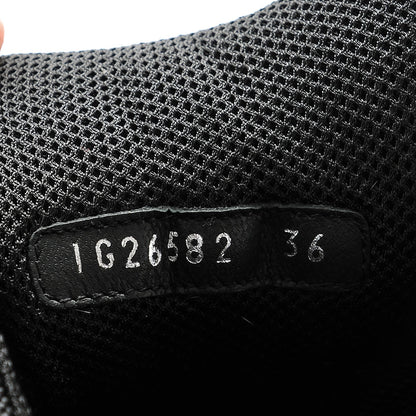 Chanel Suede Calfskin CC Sneakers 36 Black 8 of 8