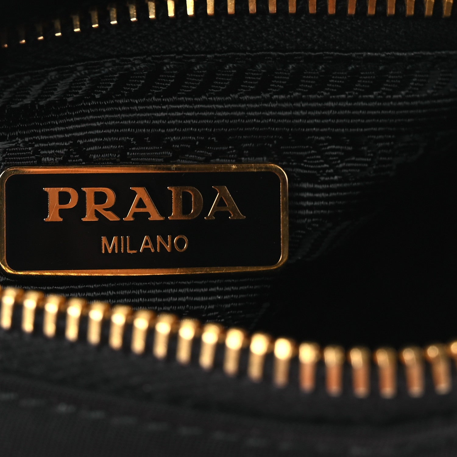 Prada Tessuto Nylon Vela Saffiano Wristlet Black 6 of 12