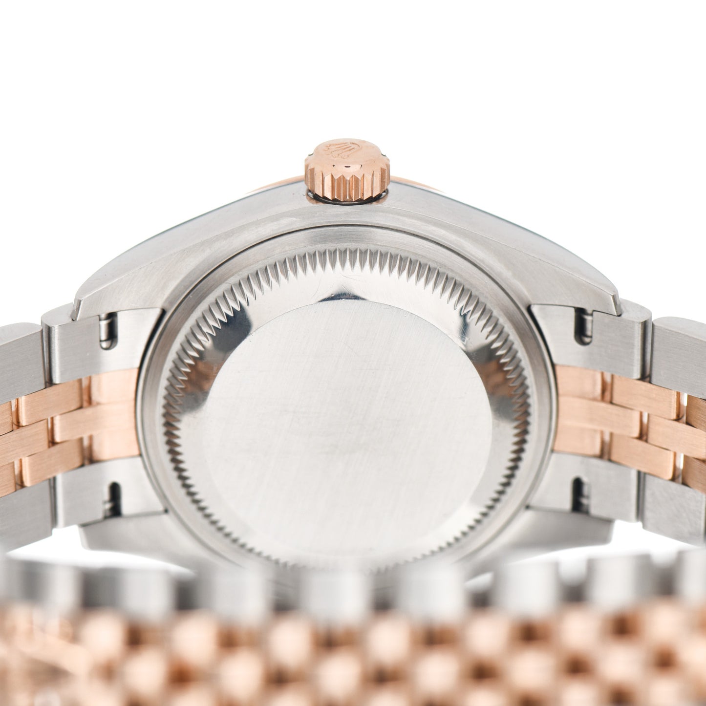Stainless Steel 18K Everose Gold 28mm Oyster Perpetual Datejust Watch Chocolate 279171