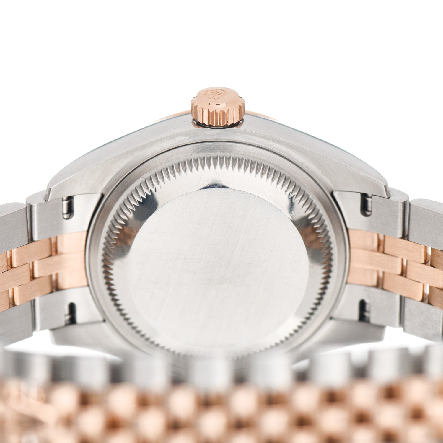 Rolex Stainless Steel 18K Everose Gold 28mm Oyster Perpetual Datejust Watch Chocolate 279171 4 of 5
