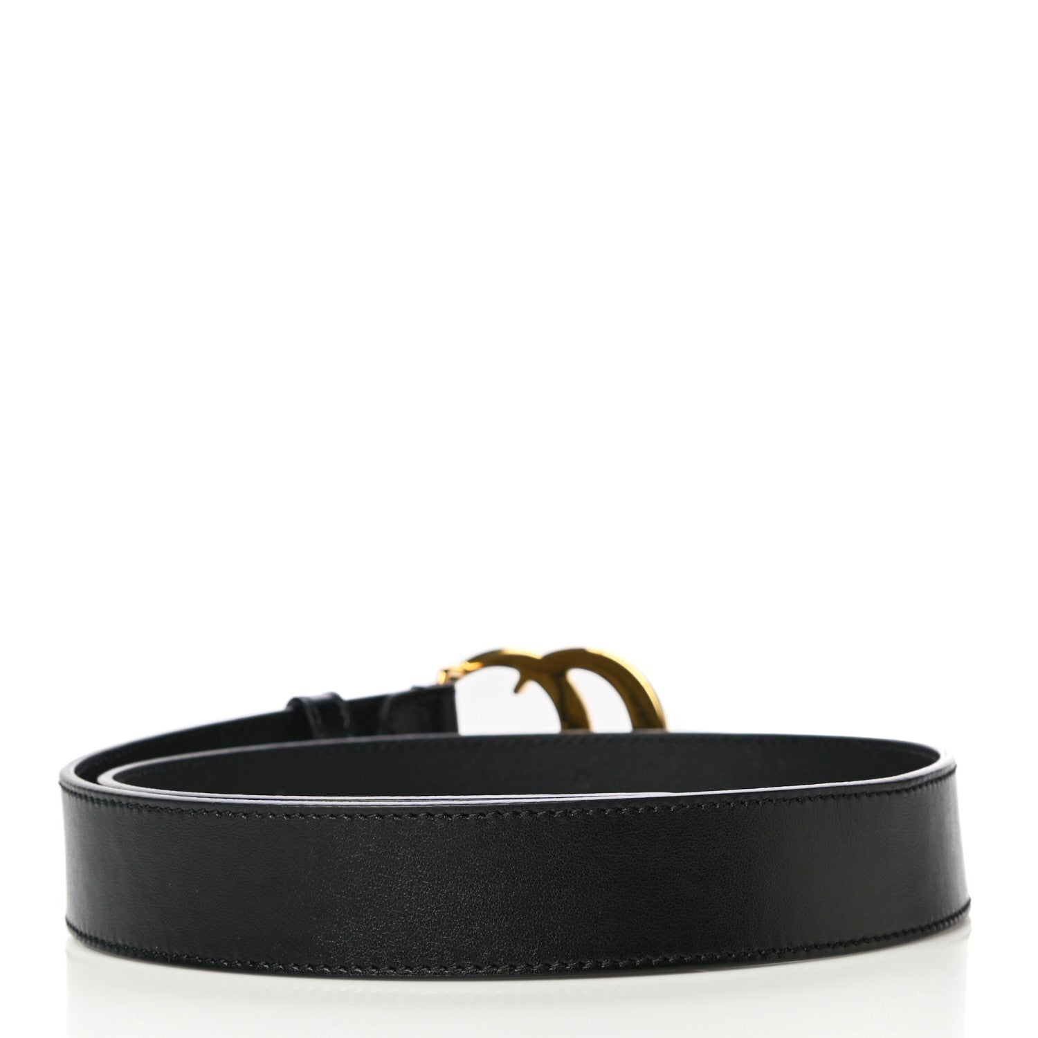 Gucci Plutone Calfskin Double G 30mm Belt 70 28 Black 2 of 9