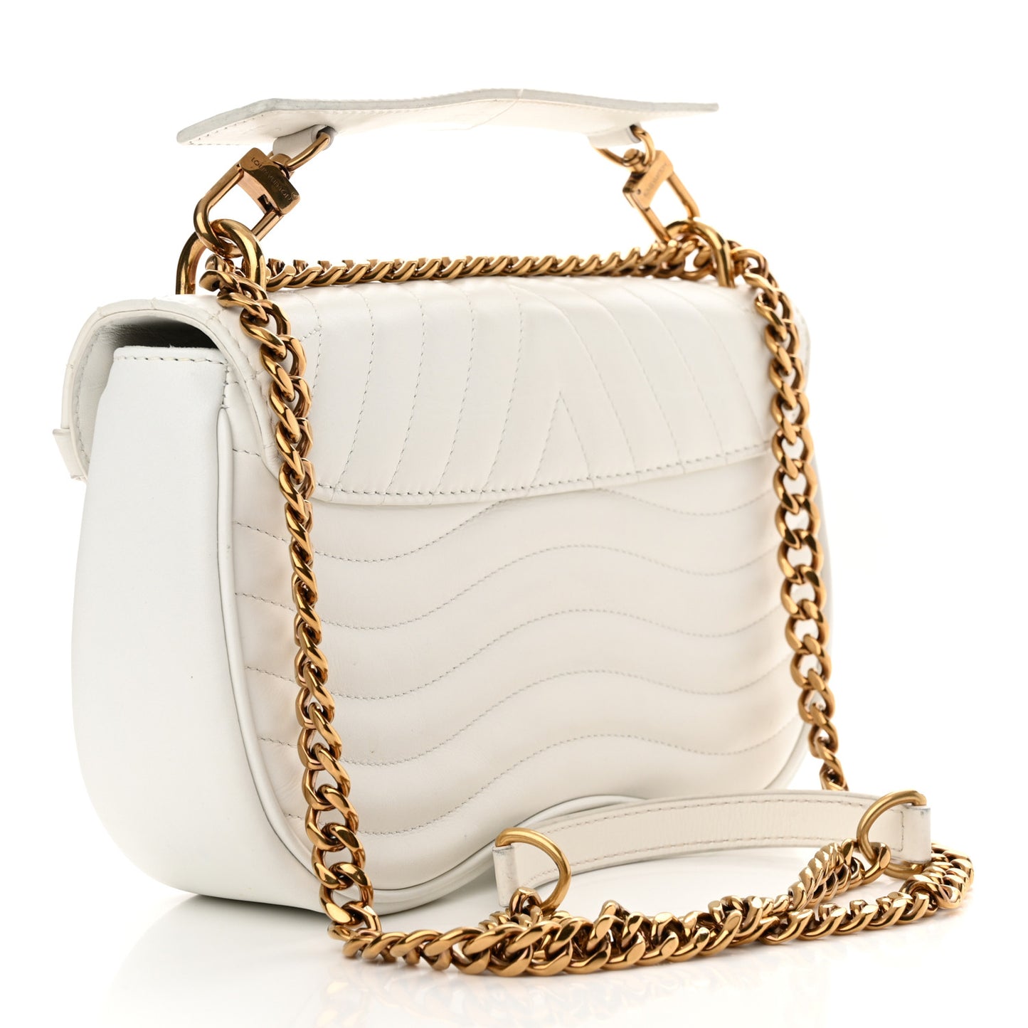 Calfskin New Wave Chain PM White