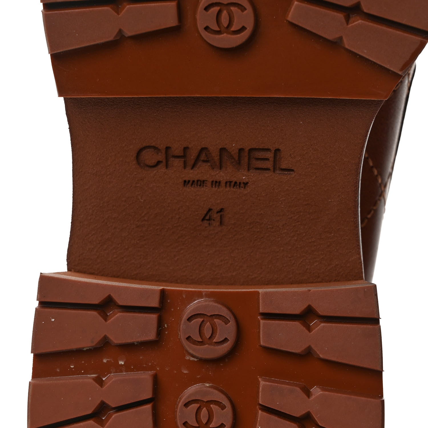 Chanel Calfskin Quilted CC Mocassin Loafers 41 Light Brown 6 of 10