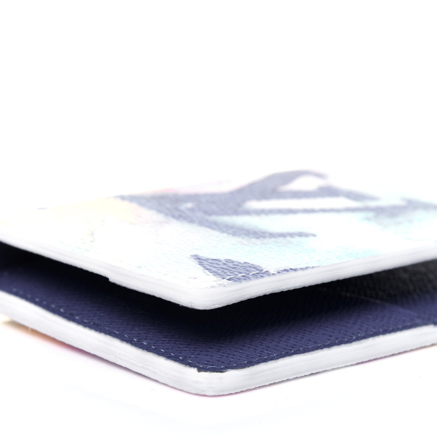 Monogram Watercolor Pocket Organizer NM Multicolor