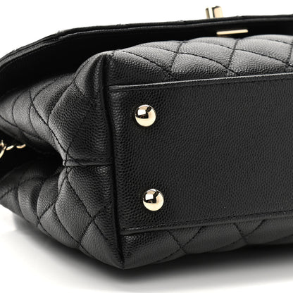 Chanel Caviar Quilted Mini Coco Handle Flap Black 9 of 10