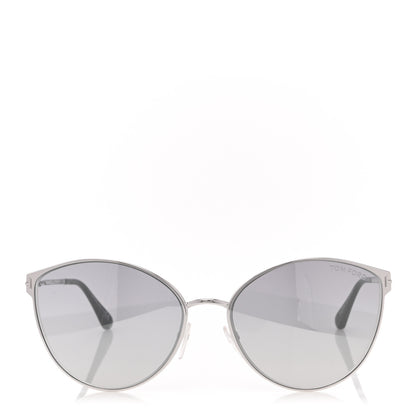Tom Ford Metal Cat Eye Zeila Sunglasses TF654 Silver 2 of 8