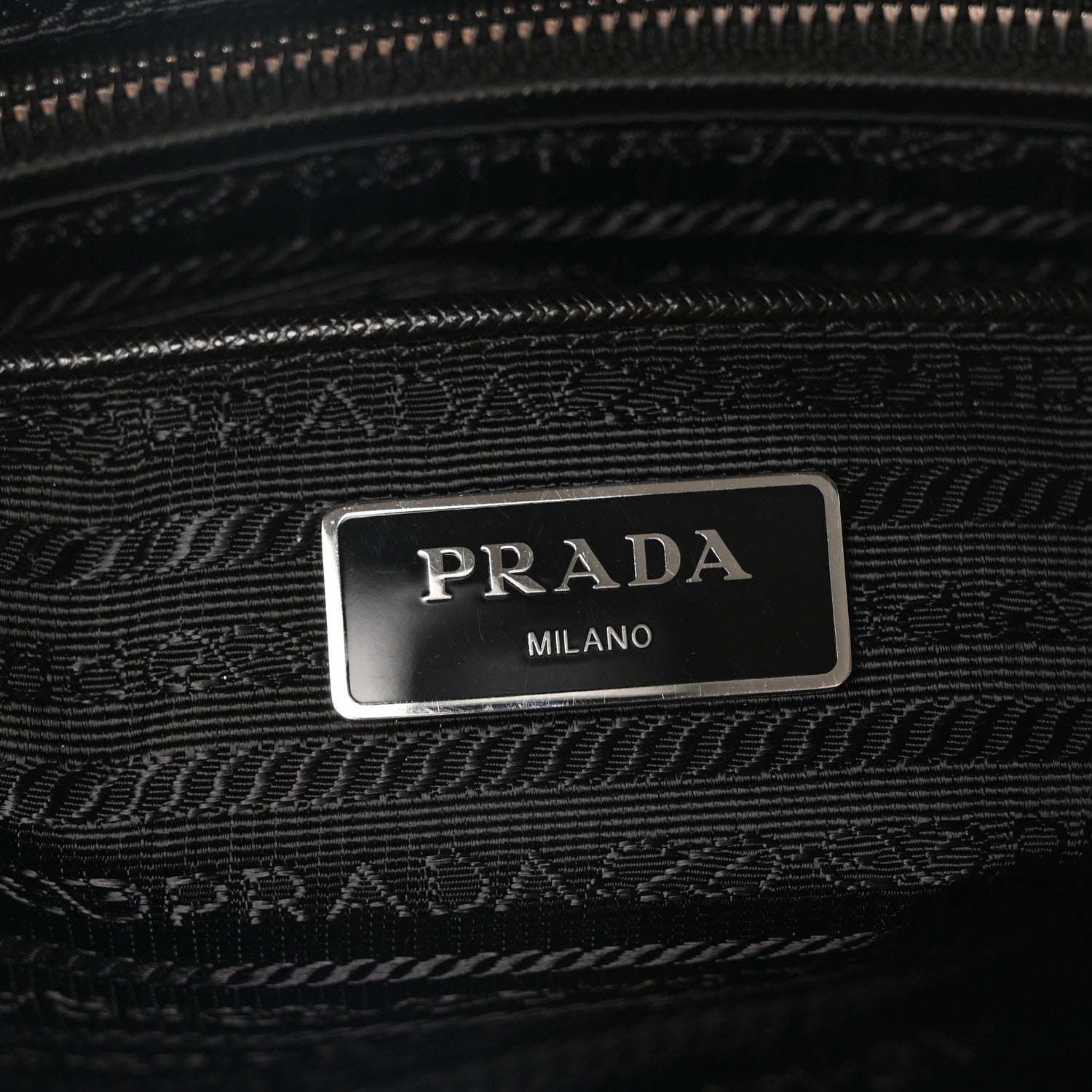 Prada Nylon Tessuto Impuntu Quilted Shoulder Bag Black 6 of 9