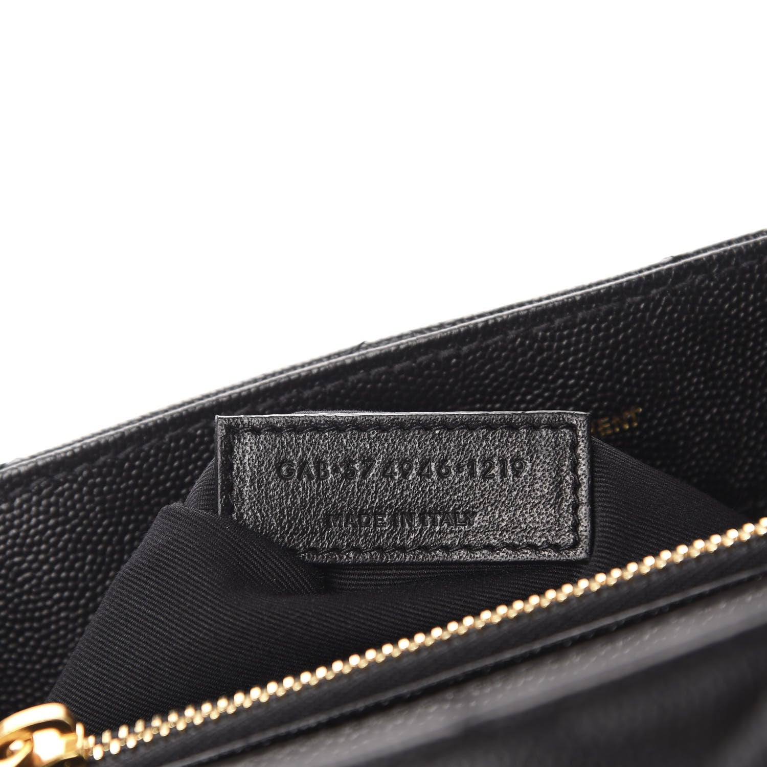Saint Laurent Grain de Poudre Calfskin Y Quilted Monogram Medium Loulou Chain Satchel Black 10 of 11