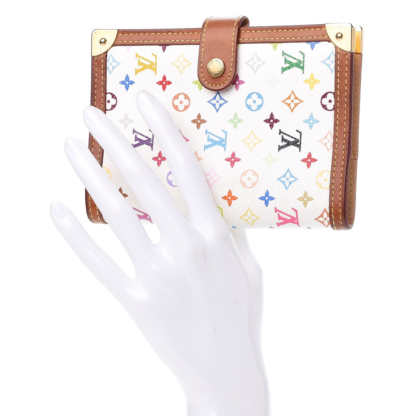 Monogram Multicolor Small Ring Agenda Cover White