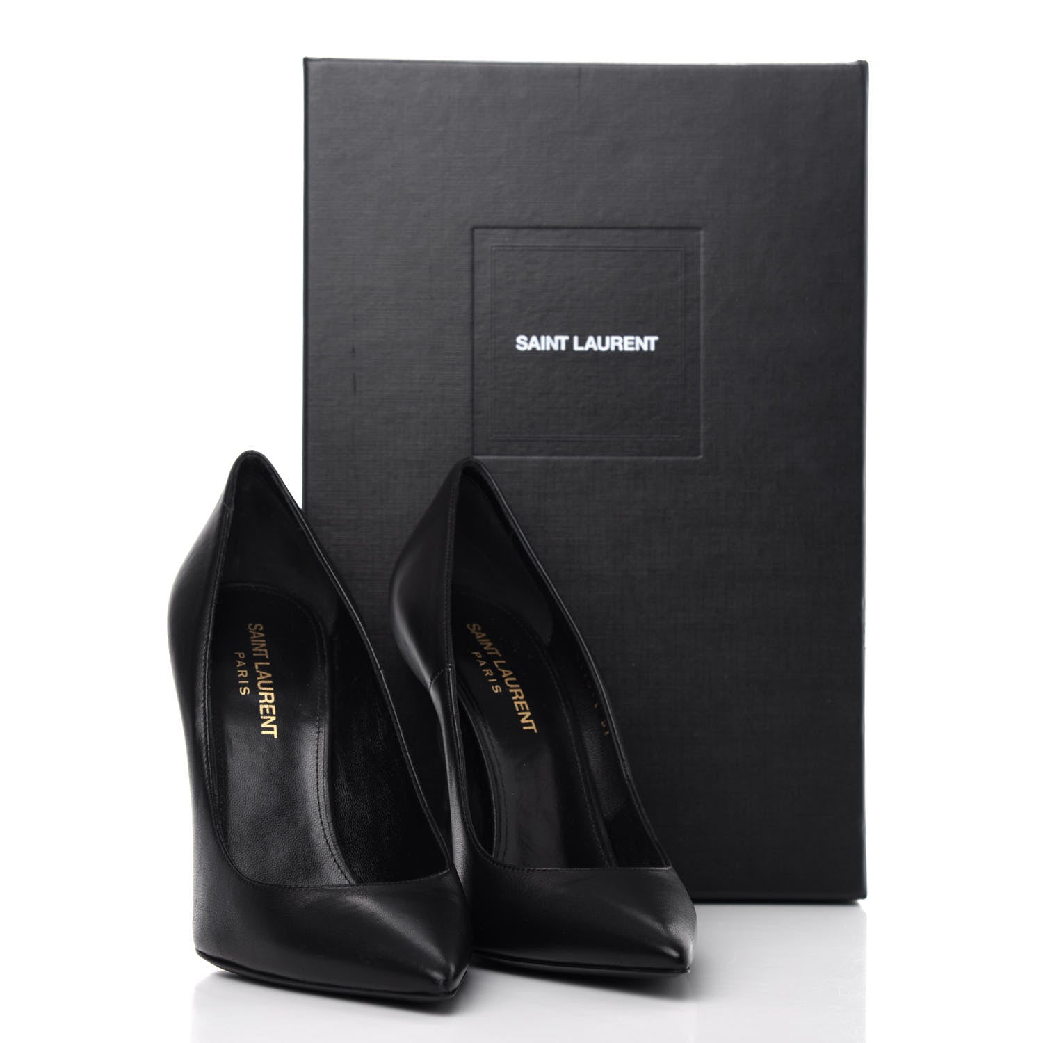 Saint Laurent Calfskin Opyum 110 Pumps 37 Black 11 of 11