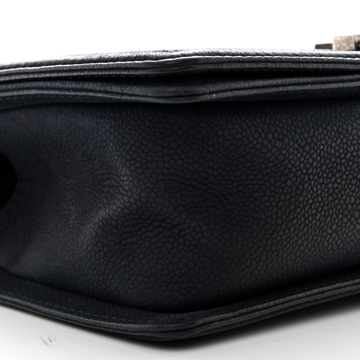 Chanel Iridescent Caviar Quilted Medium Boy Flap Dark Blue 9 of 10