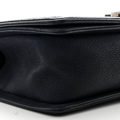 Chanel Iridescent Caviar Quilted Medium Boy Flap Dark Blue 9 of 10
