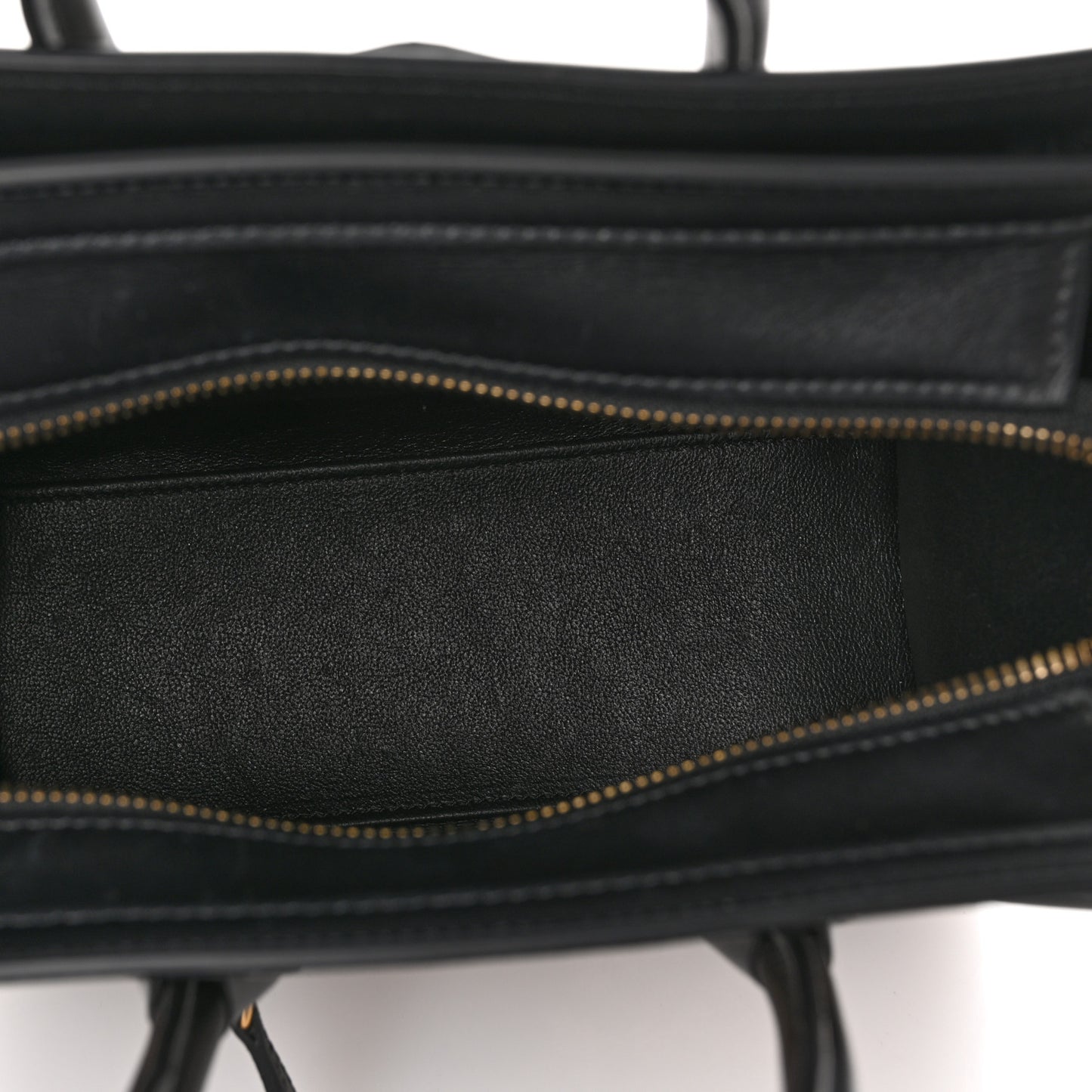 Calfskin Lambskin Canvas Jacquard Floral Nano Luggage Black