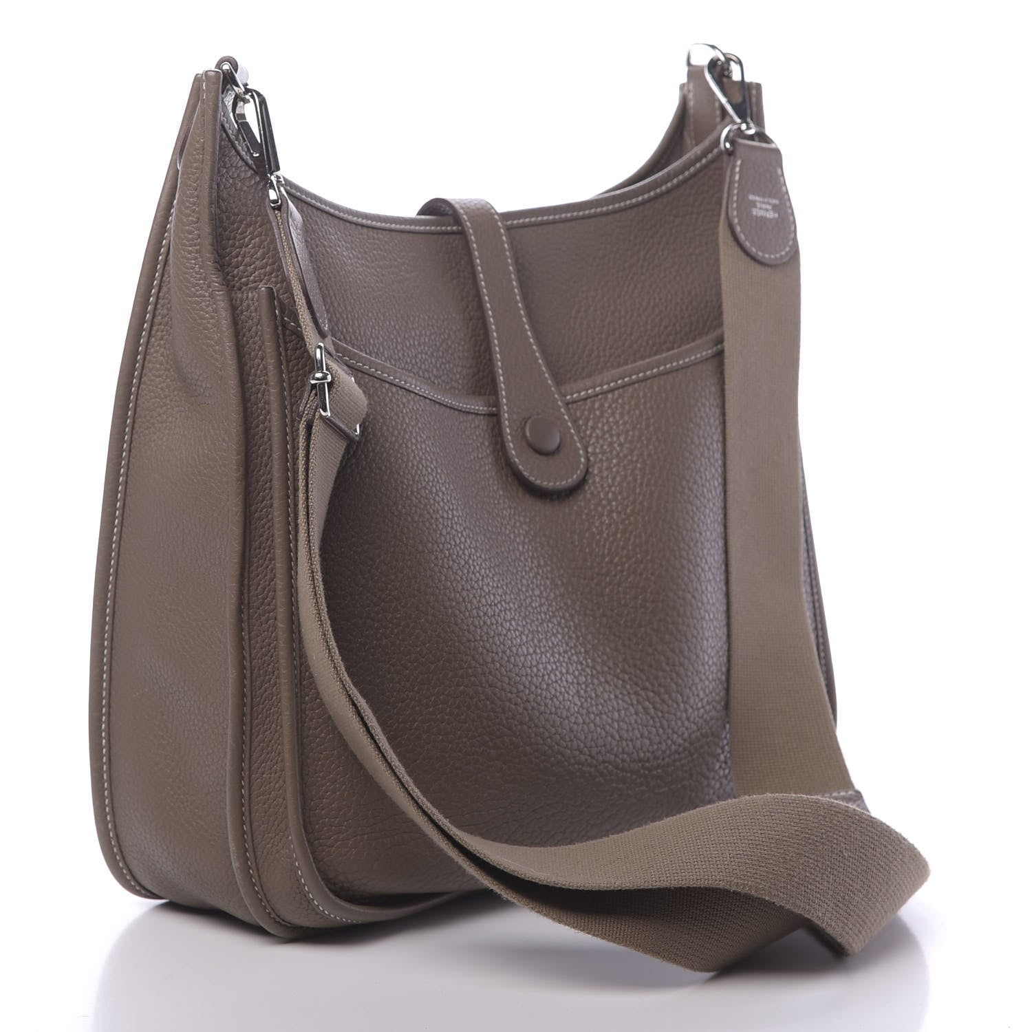 Hermes Taurillon Clemence Evelyne III PM Etoupe 3 of 11