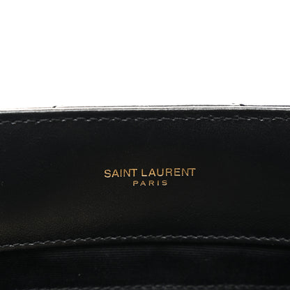 Saint Laurent Calfskin Y Quilted Monogram Medium Loulou Chain Satchel Black 6 of 11