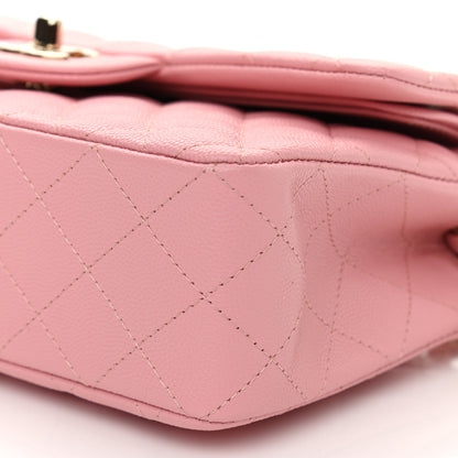 Chanel Caviar Quilted Small Double Flap Pink 10 of 10
