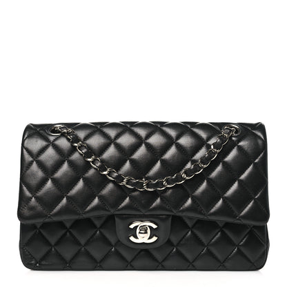 Chanel Lambskin Quilted Medium Double Flap Black 1 of 10