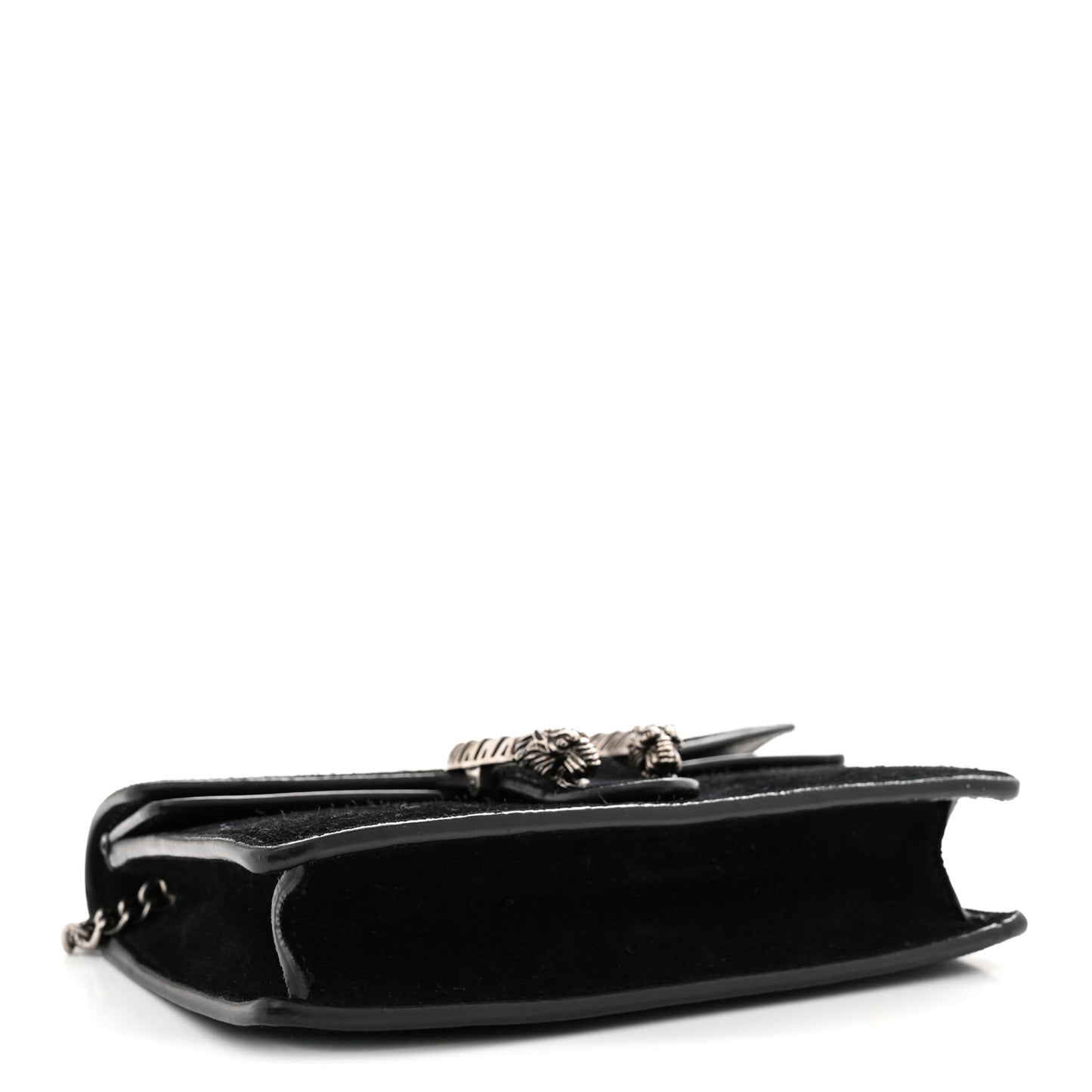 Suede Super Mini Dionysus Shoulder Bag Black